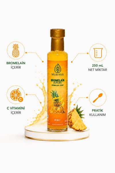 Mervmix Bromelain Şurubu