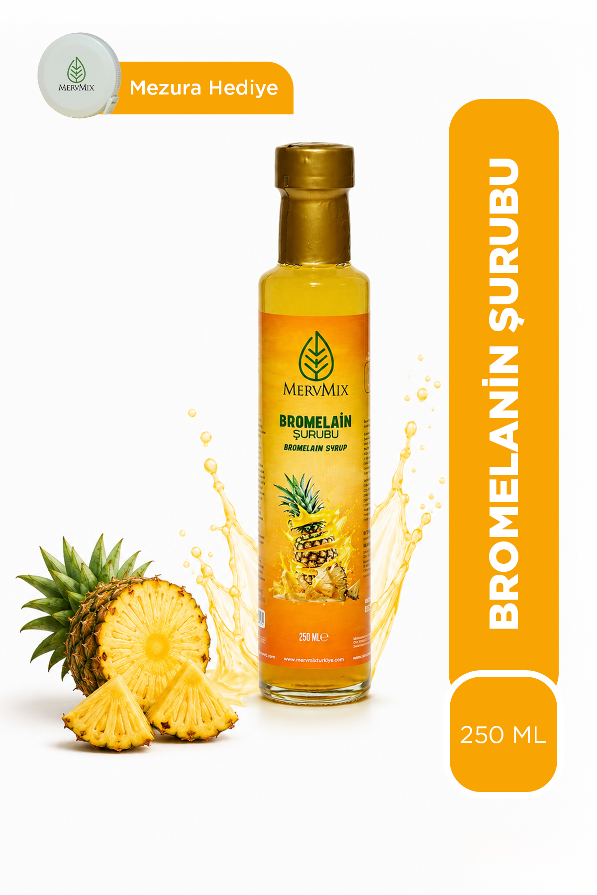 Mervmix Bromelain Şurubu