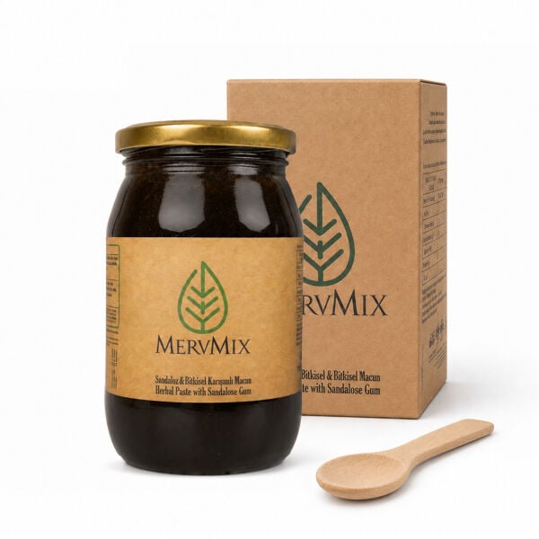 MervMix Limon Aromalı Bitkisel Çay 30 Saşe + Bitkisel Karışımlı Macun 450 G Seti
