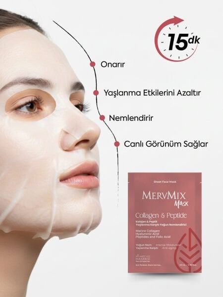 Mervmix Collagen & Peptide Anti-Aging Intensive Moisturizing Sheet Mask