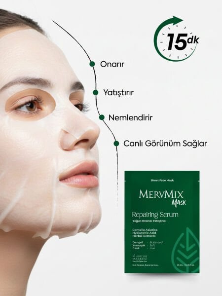 Mervmix Intensive Repair Soothing Sheet Mask x3