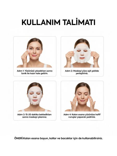 Mervmix Aydınlatıcı Leke Karşıtı Kağıt Maske x3