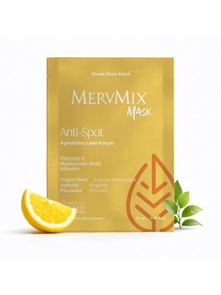 Mervmix Aydınlatıcı Leke Karşıtı Kağıt Maske x3