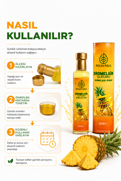 MervMix 30’lu Kolajen ve Guarana Ekstraktlı Kahve & Bromelain Şurubu Seti
